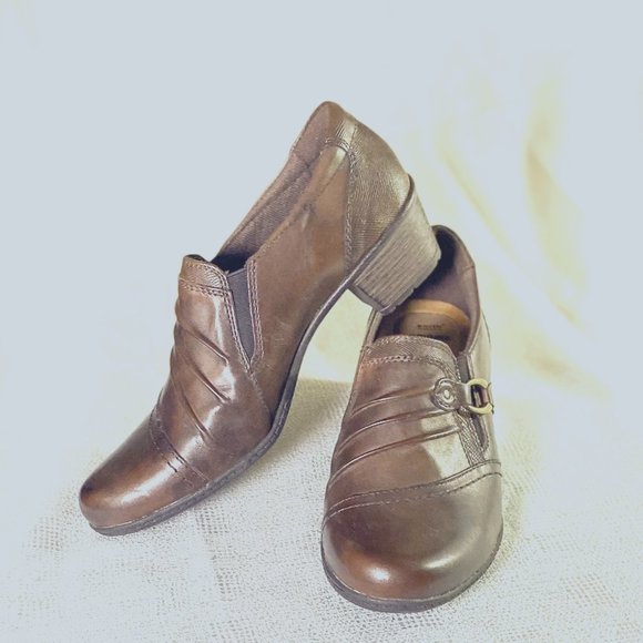 NEW Earth Origins Women's Shoes Brown Buckle Steampunk Ankle Boots by Earth Shoe - Picture 2 of 15